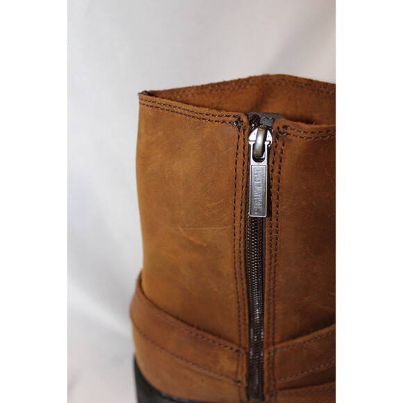 Harley-Davidson Scout 8" Harness Men's Brown Leather Motorcycle Boots NEW SZ 10 - Picture 8 of 9